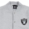 MAJESTIC EMODIN FLEECE LETTERMAN RAIDERS JACKET