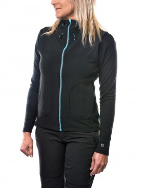 DÁMSKÁ SOFTSHELL VESTA REJOICE BLACK GRAPHITE MODRÁ